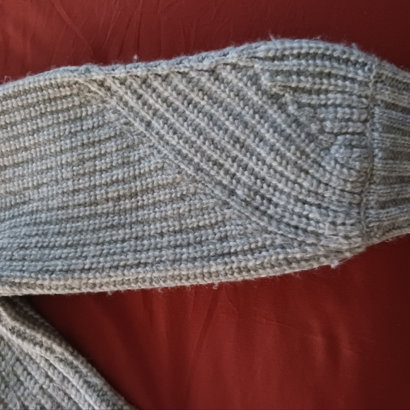 A.new.day. @Target, heather grey, fuzzy cable knit, XS sweater - Picture 2 of 4